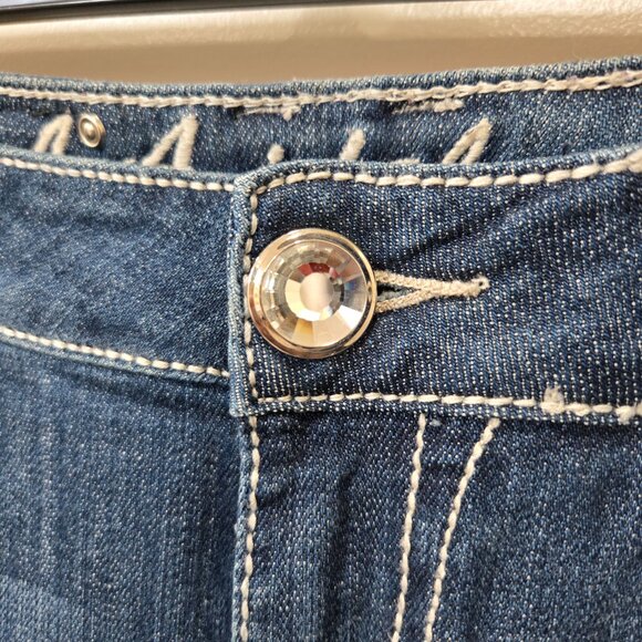 Vintage LA Idol USA Boot Cut Denim Jeans Size 30/34 - Picture 3 of 16